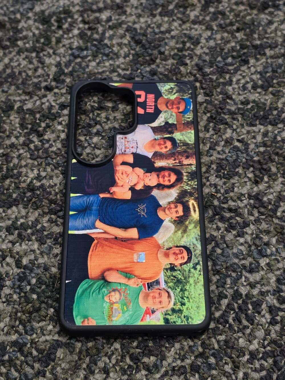 Custom Photo Collage Phone Case Black